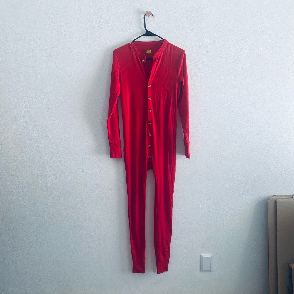 💋💋💋Bass Pro Shops red long johns Union suit